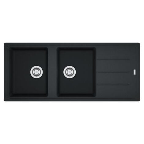 Franke Boston BFG 621. Colore del prodotto: Nero, Numero di vasche per lavello: 2 ciotole, Dimensioni prima vasca (LxL): 340 x 420 mm. Larghezza: 1160 mm, Profondità: 500 mm, Larghez... - 114.0276.591