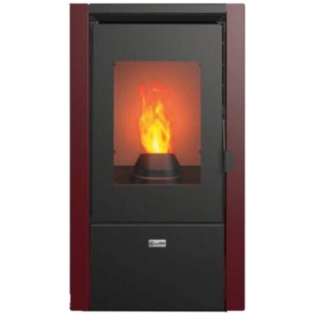 stufa a pellet canadian stove "nevada 7" bordeaux 6,2 kw