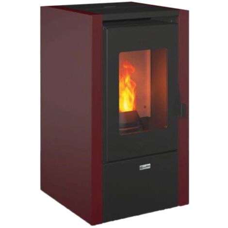 stufa a pellet canadian stove "nevada 7" bordeaux 6,2 kw