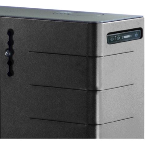 stufa a pellet slim canalizzata canadian stove "slim 10c" grigio puntinato 9,01 kw