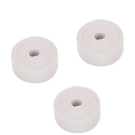 3 rotoli di nastro sigillante bianco impermeabile, nastro sigillante per bagno, nastro autoadesivo in PVC per cucina, bagno, vasca da bagno