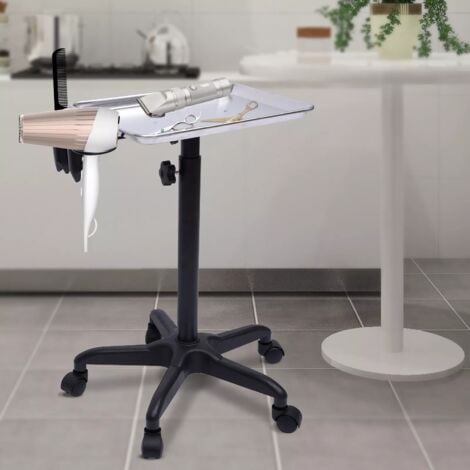 Carrelli di servizio Tatuaggio Metallo Trolley salone, Stazione di lavoro mobile con vassoio portatile, regolabile, per tatuaggi, ufficio, salotto, strumento