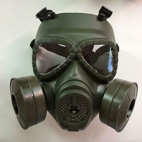 Maschera antigas tattica nera Crediri, respiratore, maschera protettiva in stile militare per esterni