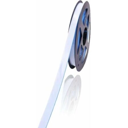 Crediri Strisce decorative flessibili autoadesive per fornelli, lavandini, WC, bordi delle piastrelle, angoli delle pareti, battiscopa, pavimenti (bianco)