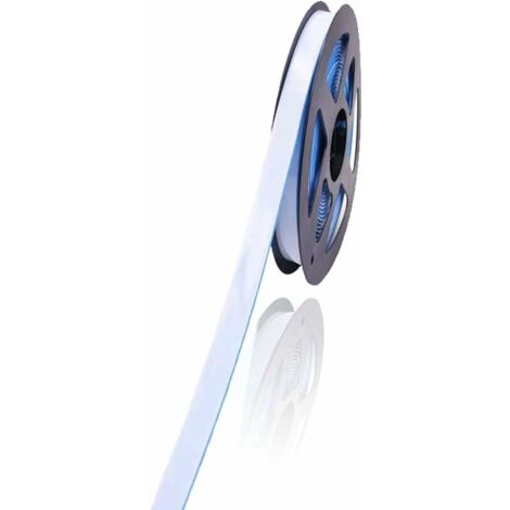 Crediri Strisce decorative flessibili autoadesive per fornelli, lavandini, WC, bordi delle piastrelle, angoli delle pareti, battiscopa, pavimenti (bianco)