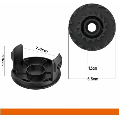 Bobina di filo Crediri per BOSCH EasyGrassCut 18 23 26 Art 23 26 Ricambi per tagliabordi (BOSCH F016800569 / F16800385, 4 pezzi)