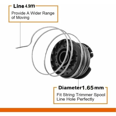 Bobina di filo Crediri per BOSCH EasyGrassCut 18 23 26 Art 23 26 Ricambi per tagliabordi (BOSCH F016800569 / F16800385, 4 pezzi)