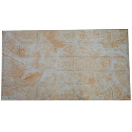 TrAdE Shop Traesio - Pannello 77x70cm Mattoni Beige Carta Parati Pvc Mattoncini 3d Adesiva Muro -