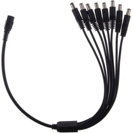 TrAdE Shop Traesio - Cavo A Y 8 Uscite Sdoppiatore Ripartitore Splitter Alimentazione Telecamere Cctv -