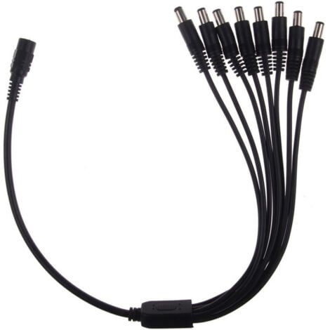 TrAdE Shop Traesio - Cavo A Y 8 Uscite Sdoppiatore Ripartitore Splitter Alimentazione Telecamere Cctv -