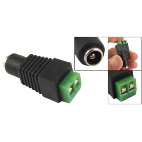 TrAdE Shop Traesio - 4x Connettori Adattatori 12v Balun Bnc Jack Rca Per Dvr Sorveglianza Telecamere -   -4X ALIMENTAZIONE FEMMINA    -