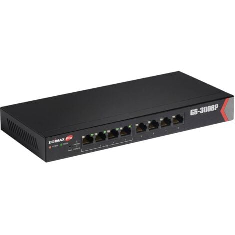 EDIMAX GS-3008P Switch di rete 8 Porte Funzione PoE