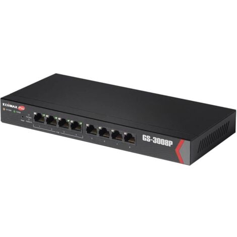 EDIMAX GS-3008P Switch di rete 8 Porte Funzione PoE