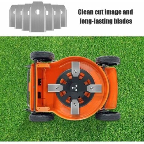 45 lame in titanio per tutti i robot rasaerba Husqvarn/Automower/Yardforce/Gardena (3g-0,75mm) con 45 viti, lame di ricambio per modelli 105, 310, 315, 320, 420, 430x, r40i