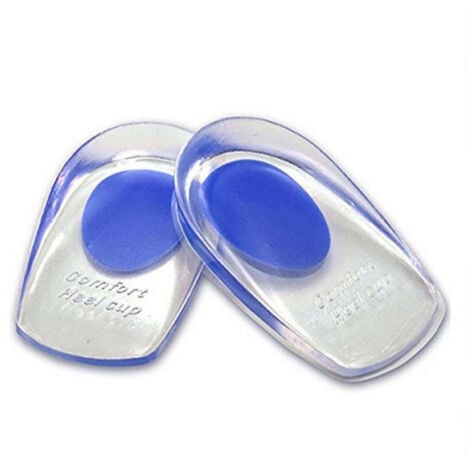 TrAdE Shop Traesio - 2 Solette Plantare Tallone Silicone Invisibile Alzatacco Altezza Scarpe -