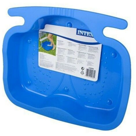 Intex 29080 - Vaschetta Lavapiedi, Assemblabile a Scaletta Piscina, Colori Assortiti, Plastica, 56x46x9 cm