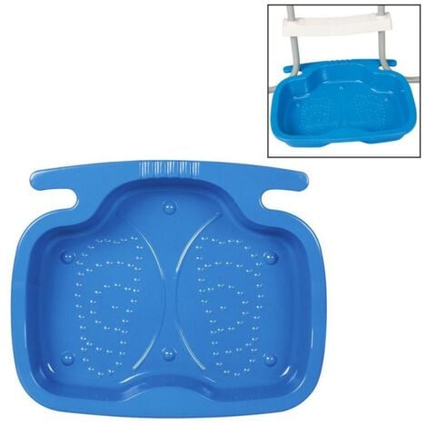 Intex 29080 - Vaschetta Lavapiedi, Assemblabile a Scaletta Piscina, Colori Assortiti, Plastica, 56x46x9 cm