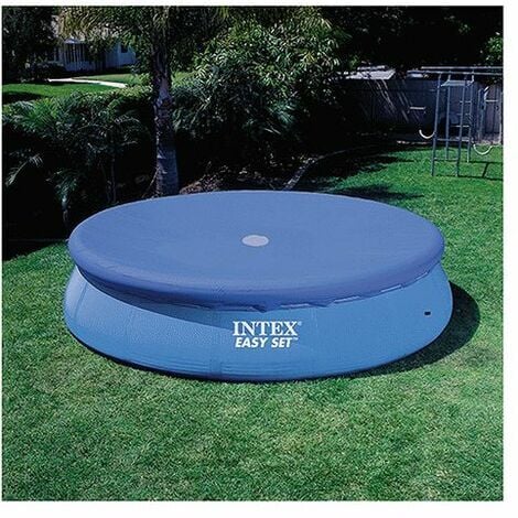 Intex 28020 - Telo Copripiscina per piscina Easy, PVC, Blu, 244 cm