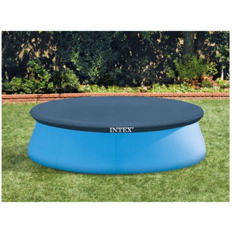 Intex 28020 - Telo Copripiscina per piscina Easy, PVC, Blu, 244 cm