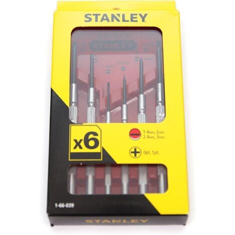 Stanley 1-66-039 Set 6 Giraviti Cacciavite Elettronica