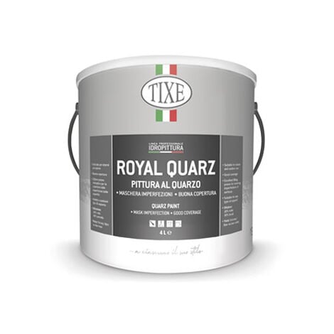 Pittura al quarzo con antialga Tixe Royal Quarz bianca lt. 14