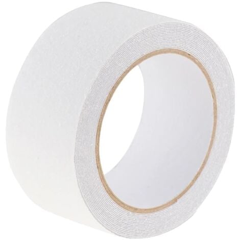 Nastro antiscivolo, 0,5 cm  100 cm Nastro adesivo impermeabile Rotolo adesivi per gradini di scale interne ed esterne (bianco)