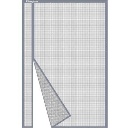 Lot de 2,Moustiquaire Porte Magnétique 70x190cm, Rideau Moustiquaire Porte Fenetre Ouverture Latérale en Fibre de Verre Gris Anti-Moustiques pour Balcon, Fermeture Automatique Moustiquaire Aimantée