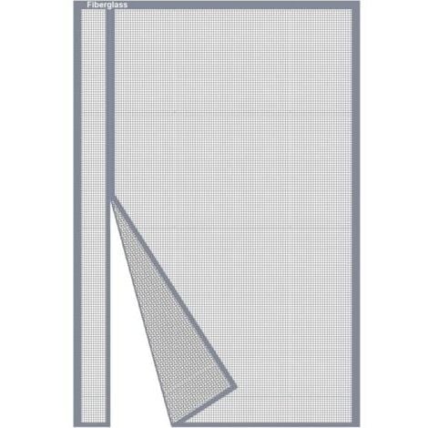 Lot de 2,Moustiquaire Porte Magnétique 70x190cm, Rideau Moustiquaire Porte Fenetre Ouverture Latérale en Fibre de Verre Gris Anti-Moustiques pour Balcon, Fermeture Automatique Moustiquaire Aimantée