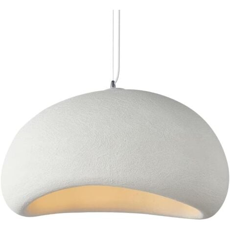 Lampadari moderni da soffitto, diametro 40 cm, per sala da pranzo, cucina, corridoio, ristorante, lampada a sospensione, E27, stile giapponese Wabi-Sabi, lampada a forma di nido d'uccello (1 confezion