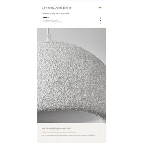 Lampadari moderni da soffitto, diametro 40 cm, per sala da pranzo, cucina, corridoio, ristorante, lampada a sospensione, E27, stile giapponese Wabi-Sabi, lampada a forma di nido d'uccello (1 confezion