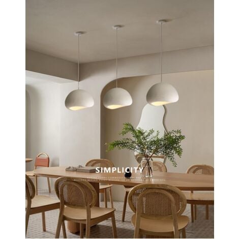 Lampadari moderni da soffitto, diametro 40 cm, per sala da pranzo, cucina, corridoio, ristorante, lampada a sospensione, E27, stile giapponese Wabi-Sabi, lampada a forma di nido d'uccello (1 confezion