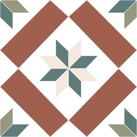 Gres Porcellanato Decorativo Patchwork Vittoriano MOLLY 20x20 cm Grado. E