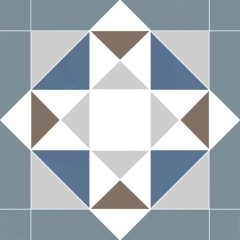 Gres Porcellanato Decorativo Patchwork Vittoriano SALLY 20x20 cm Grado. E