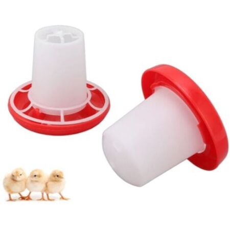 Kit mangiatoia e abbeveratoio per pulcini   Mangiatoia per pollame Fontana per pollame in plastica Abbeveratoio per pollame