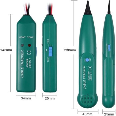 Tester di cavi multifunzionale, rilevatore di cavi, rilevatore di cavi per robot tosaerba MS6812, tester di cavi di rete LAN, rilevatore di tagli di cavi per robot tosaerba