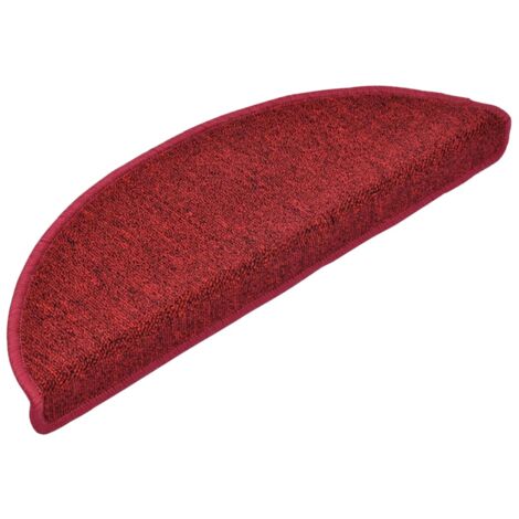 Gradini per scale 15 pezzi Rosso bordeaux 65 x 24 x 4 cm DEC023557