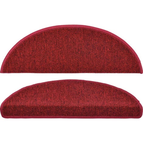 Gradini per scale 15 pezzi Rosso bordeaux 65 x 24 x 4 cm DEC023557