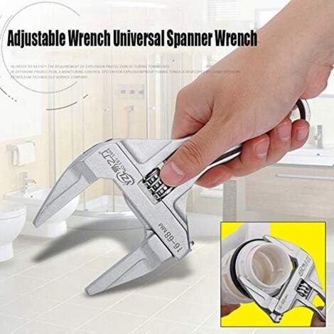 Chiavi a forchetta regolabili Chiavi a ganascia larga 16-68mm Chiavi inglesi con gambo Idraulico Bagno Utensile manuale Alluminio