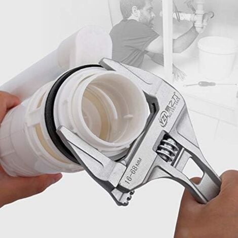 Chiavi a forchetta regolabili Chiavi a ganascia larga 16-68mm Chiavi inglesi con gambo Idraulico Bagno Utensile manuale Alluminio