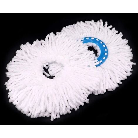 pezzi di testine per mocio in microfibra, testine di ricambio rotonde per mocio, testine per mocio con rotazione a 360° per la pulizia dei pavimenti (diametro 16 cm)