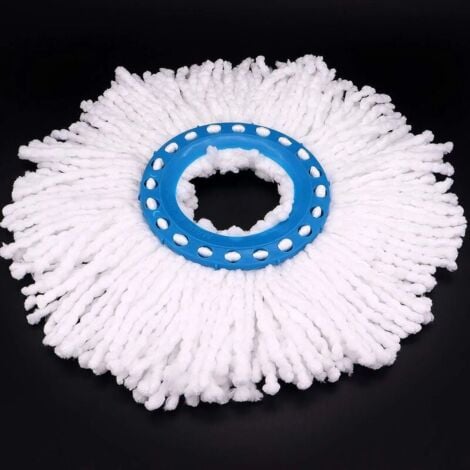 pezzi di testine per mocio in microfibra, testine di ricambio rotonde per mocio, testine per mocio con rotazione a 360° per la pulizia dei pavimenti (diametro 16 cm)