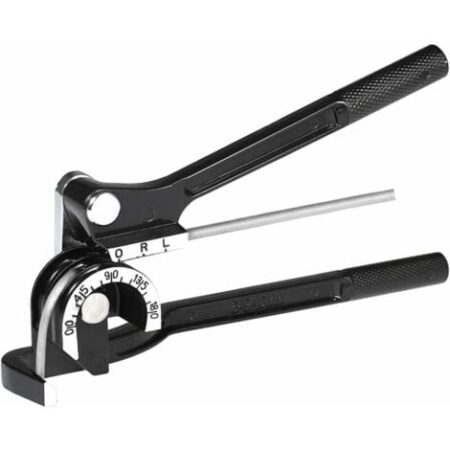 Piegatubi manuale, 3 in 1 per utensili per piegatura tubi da 1/4" 5/16" 3/8" 0-180 gradi Piegatubi per tubi in rame, ottone, alluminio e acciaio sottile