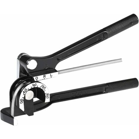 Piegatubi manuale, 3 in 1 per utensili per piegatura tubi da 1/4" 5/16" 3/8" 0-180 gradi Piegatubi per tubi in rame, ottone, alluminio e acciaio sottile