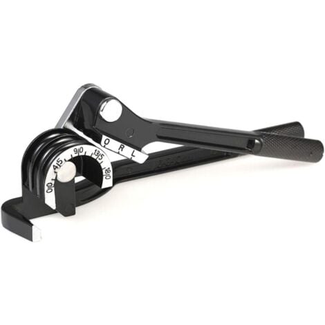 Piegatubi manuale, 3 in 1 per utensili per piegatura tubi da 1/4" 5/16" 3/8" 0-180 gradi Piegatubi per tubi in rame, ottone, alluminio e acciaio sottile