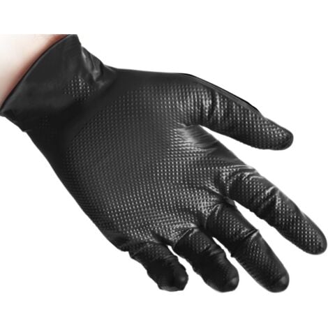 Reflexx N85B Guanti Nitrile No Polvere 100% Latex Free 8.4gr Cat.3 50 Pezzi XL