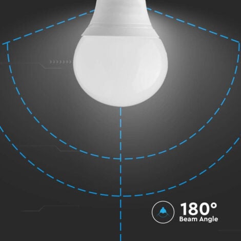 LAMPADINE LED E14 V-TAC SAMSUNG 7W 45W MINI GLOBO P45 FREDDA 6400k X10