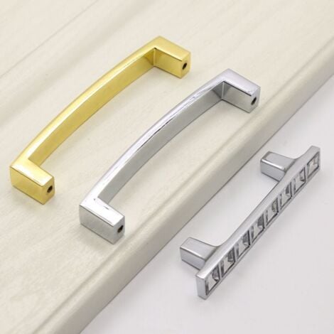 (5 pezzi, distanza fori 96 mm) Maniglie per cassetti in vetro diamantato, pomelli per mobili in cristallo con strass trasparenti per cassettiere, armadi, armadi, cucine