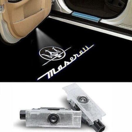 pezzi luci di benvenuto per Maserati Ghibli Levante Quattroporte proiettore laser luci a LED luci porta logo lampada da terra stile H