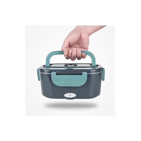 Scaldavivande elettrico per il pranzo, 3 in 1, microonde portatile ad alta potenza da 60 W per auto e casa, 12 V, 24 V/110 V, a prova di perdite, acciaio inossidabile 304 rimovibile da 1,5 l
