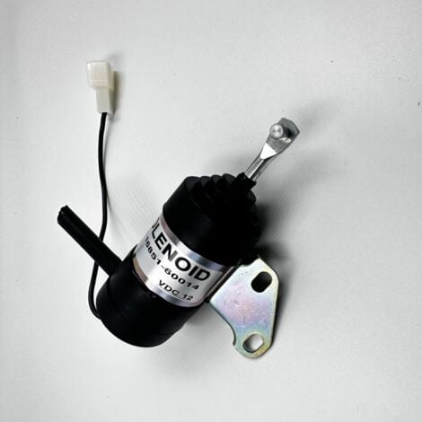 BEBUSINGOTO Solenoide di arresto carburante 16851-60014 Solenoide di arresto carburante di ricambio per Kubota BX2230D RTV900R RTV900T B7410D BX1500D BX1800D